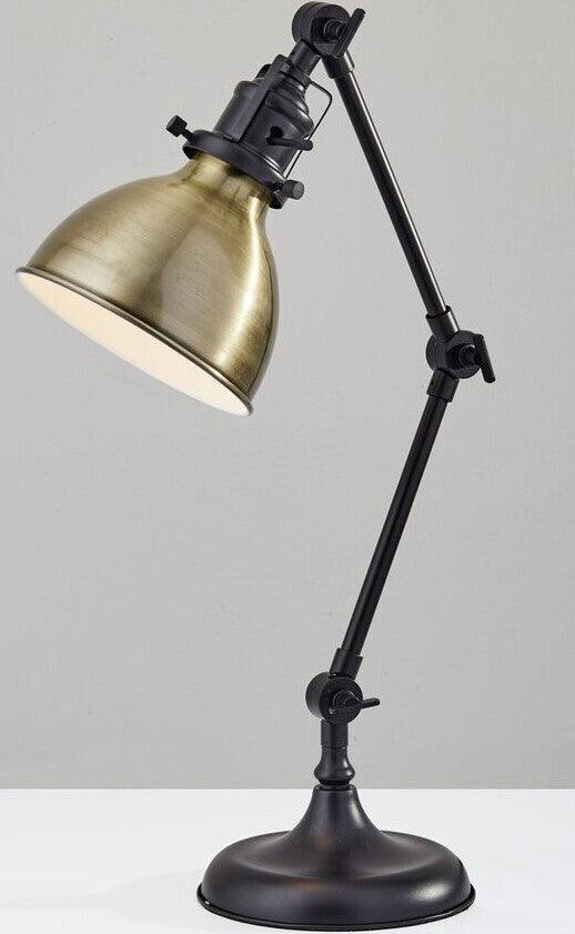 Adesso Desk Lamps - Alden Desk Lamp Antique Bronze & Brass