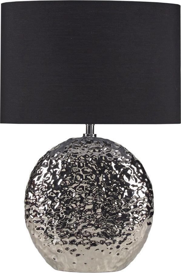 Olliix.com Table Lamps - Alessio Ceramic Table Lamp Silver