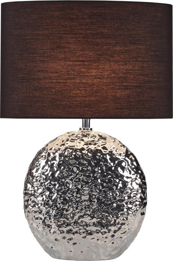 Olliix.com Table Lamps - Alessio Ceramic Table Lamp Silver