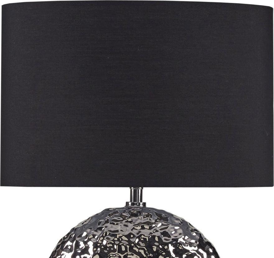 Olliix.com Table Lamps - Alessio Ceramic Table Lamp Silver