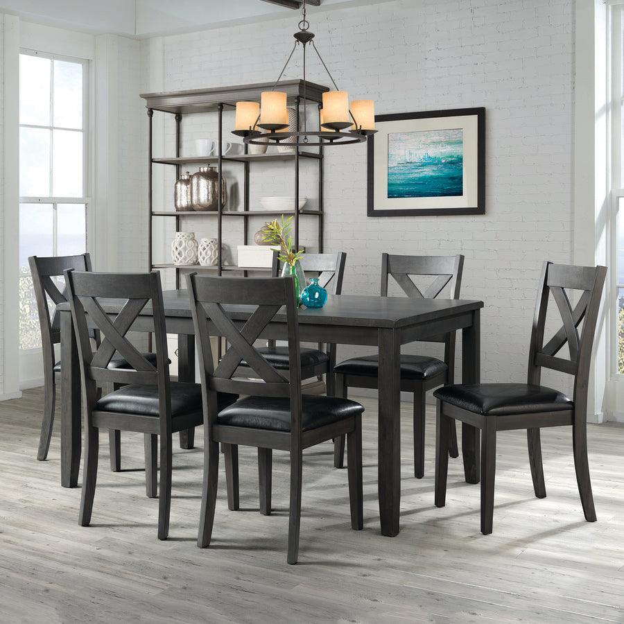 Elements Dining Chairs - Alexa Standard Height Side Chair Set In Gray