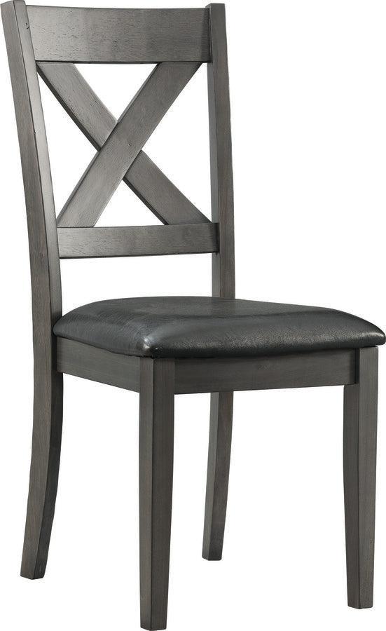Elements Dining Chairs - Alexa Standard Height Side Chair Set In Gray