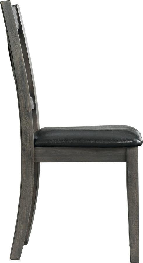 Elements Dining Chairs - Alexa Standard Height Side Chair Set In Gray