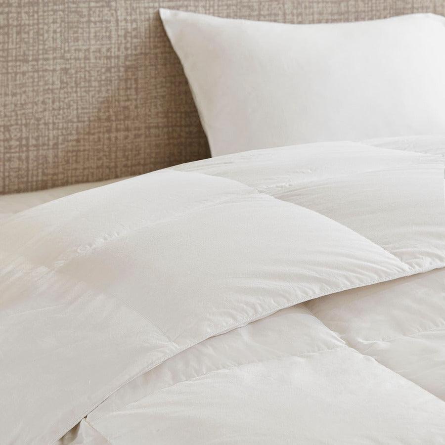 Olliix.com Comforters & Blankets - All Season Oversized 100% Cotton Down Comforter White King