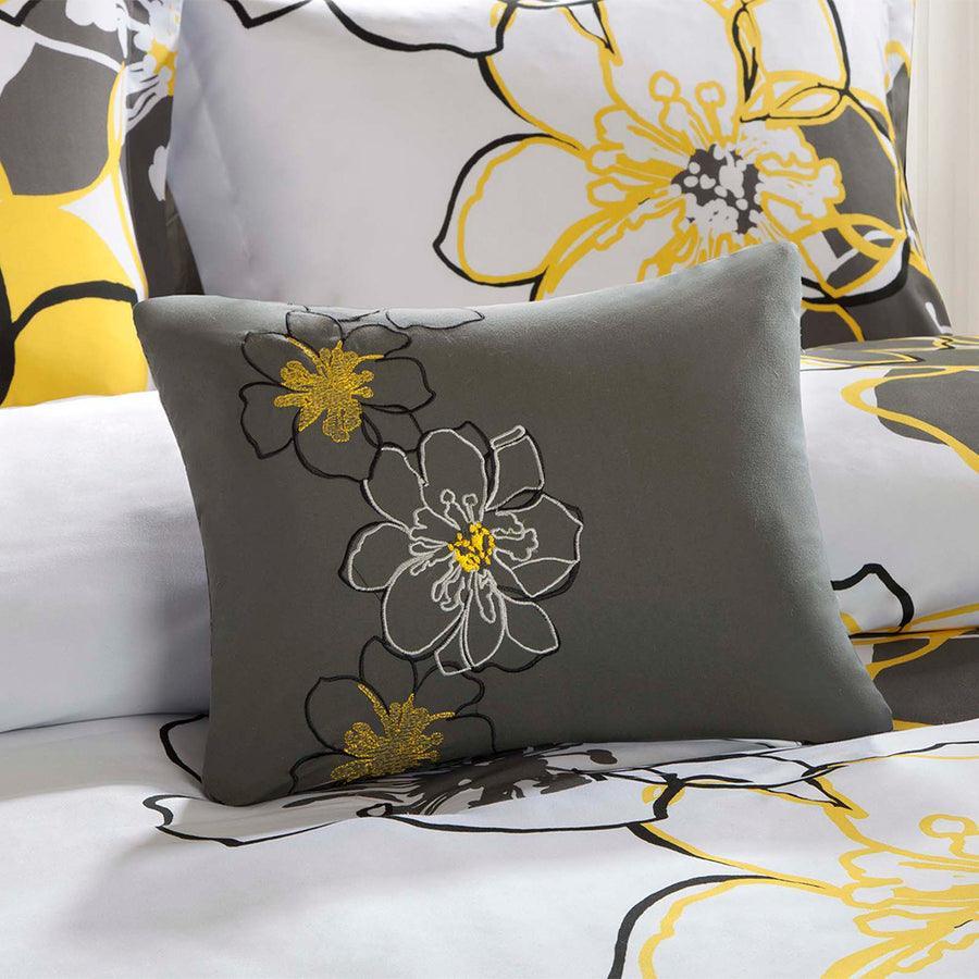 Olliix.com Comforters & Blankets - Allison 26 " W Comforter Set Yellow Full/Queen