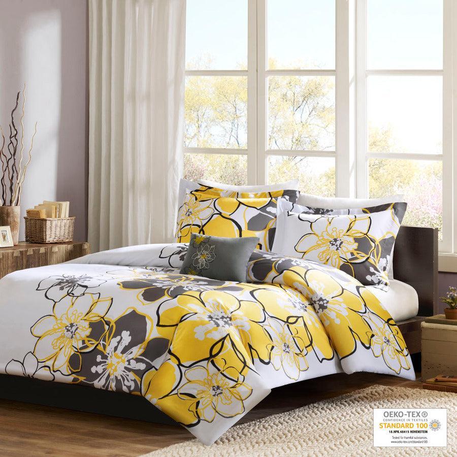 Olliix.com Duvet & Duvet Sets - Allison Full/Queen Duvet Cover Set Yellow