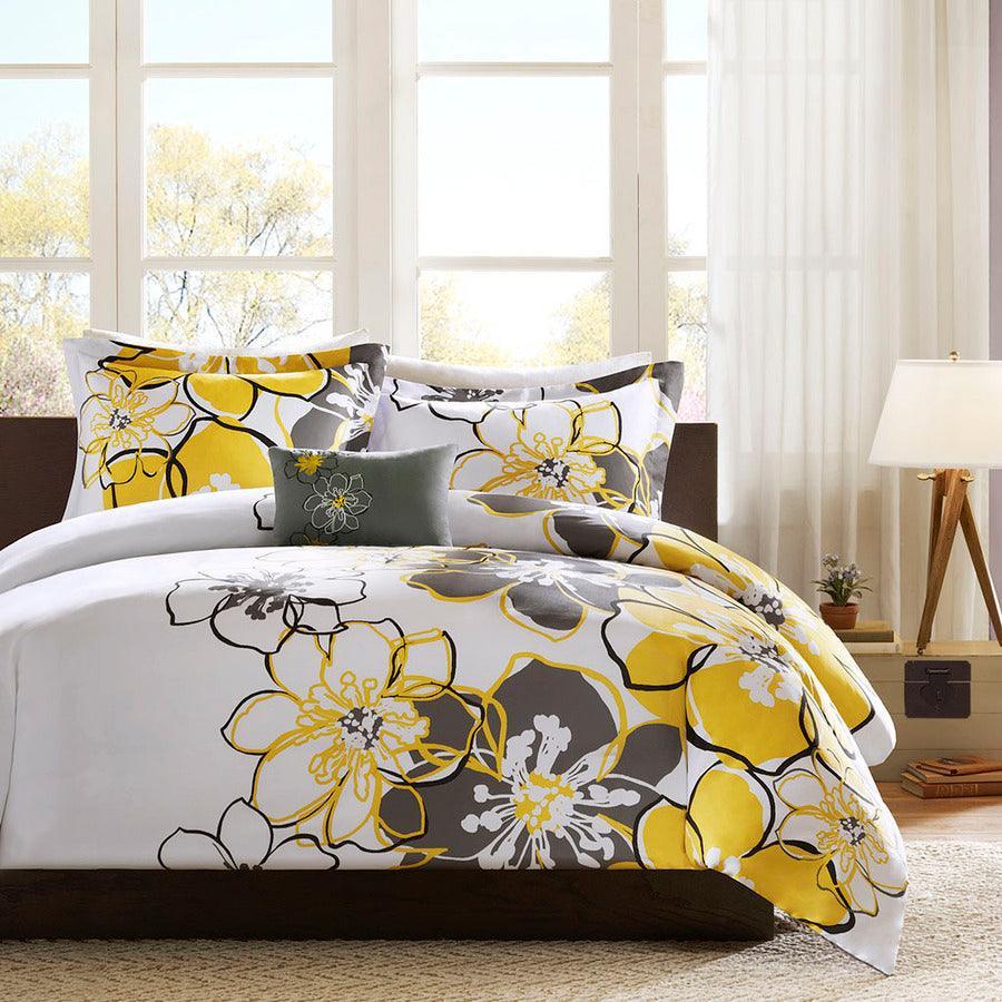 Olliix.com Duvet & Duvet Sets - Allison Full/Queen Duvet Cover Set Yellow