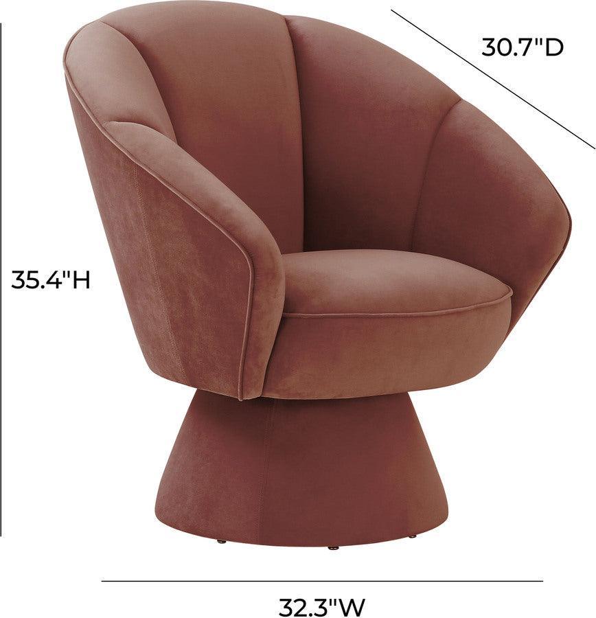Tov Furniture Accent Chairs - Allora Accent Chair Salmon