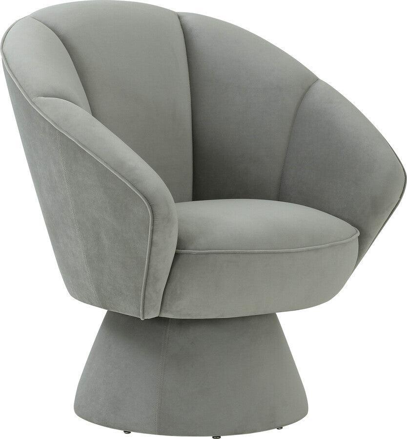 Tov Furniture Accent Chairs - Allora Grey Accent Chair Gray
