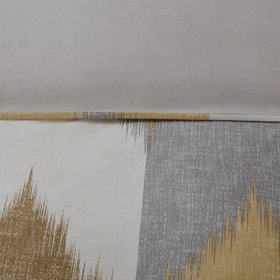 Olliix.com Comforters & Blankets - Alpine Cotton Mid-Century Comforter Mini Set Yellow King/Cal King