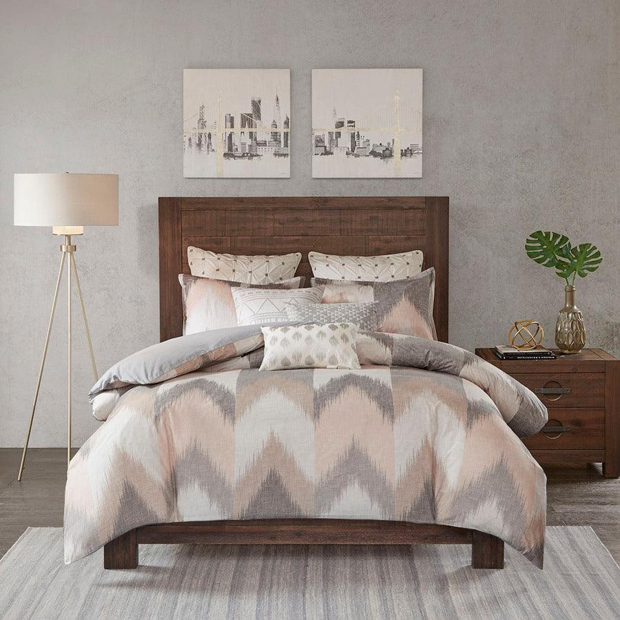 Olliix.com Comforters & Blankets - Alpine King/California King Cotton Comforter Mini Set Blush
