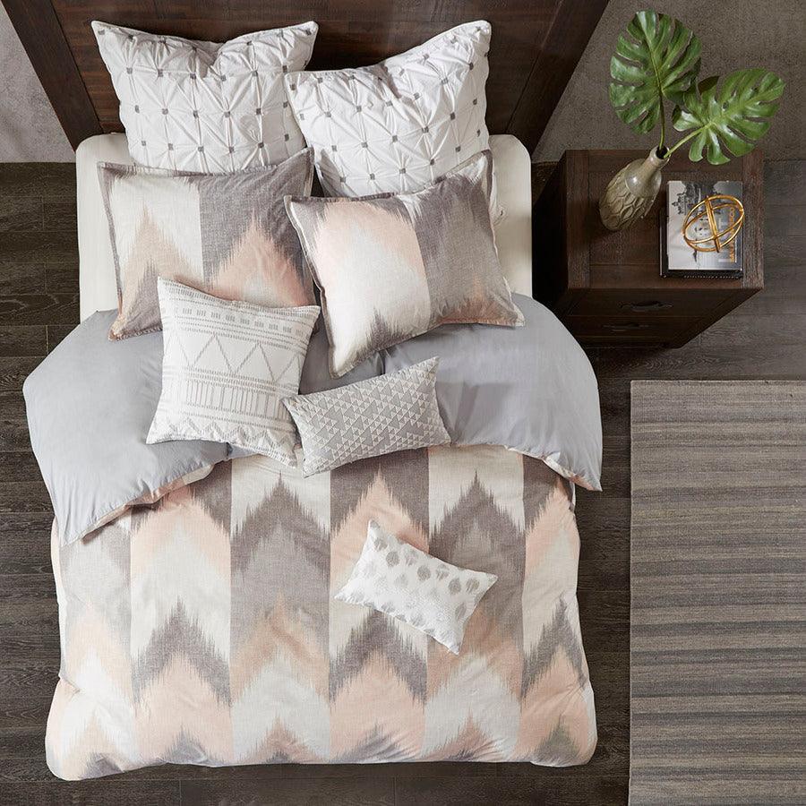 Olliix.com Comforters & Blankets - Alpine King/California King Cotton Comforter Mini Set Blush