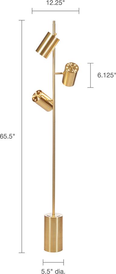 Olliix.com Floor Lamps - Alta Floor Lamp Gold