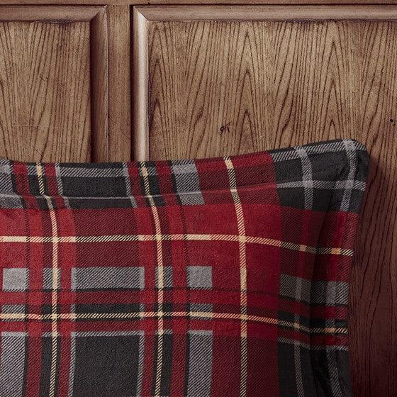 Olliix.com Bedding - Alton Comforter Full / Queen Red Plaid
