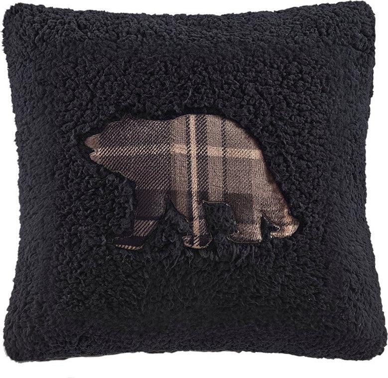Olliix.com Comforters & Blankets - Alton King Lodge & Cabin Plush to Sherpa Down Alternative Comforter Set Brown &