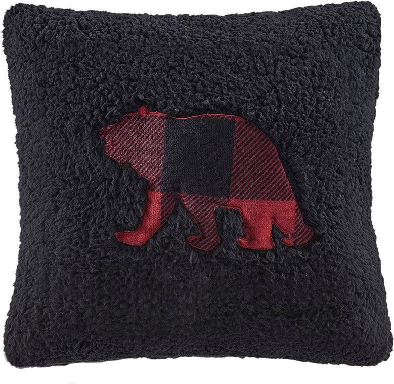 Olliix.com Comforters & Blankets - Alton Plush to Sherpa Down Alternative Comforter Set Red & Black Buffalo Check King