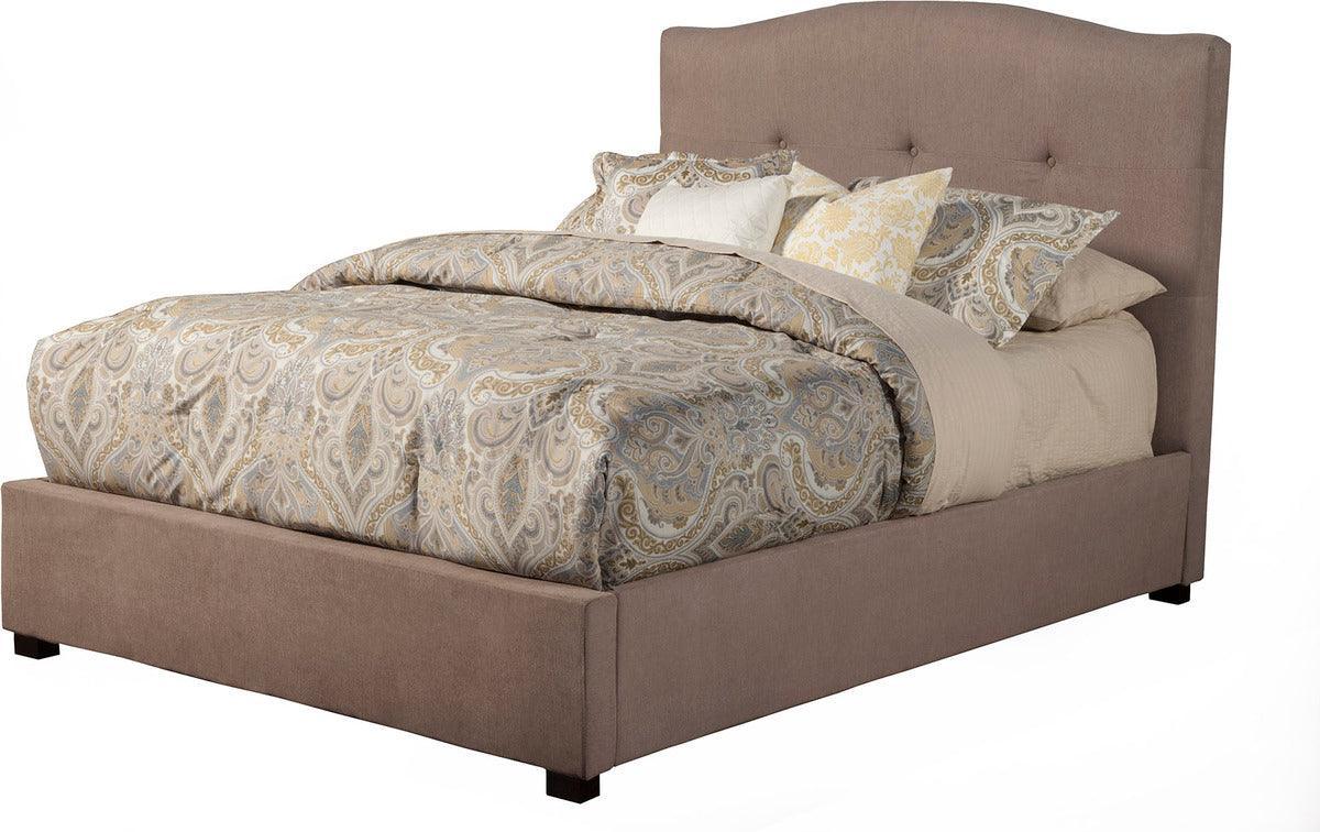 Alpine Furniture Beds - Amanda Full Tufted Upholstered Bed, Haskett/Jute