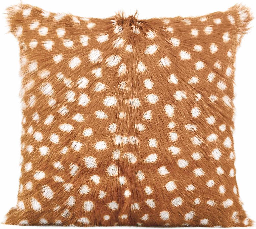 Tov Furniture Pillows & Throws - Amber 18" Genuine Goatskin Square Pillow