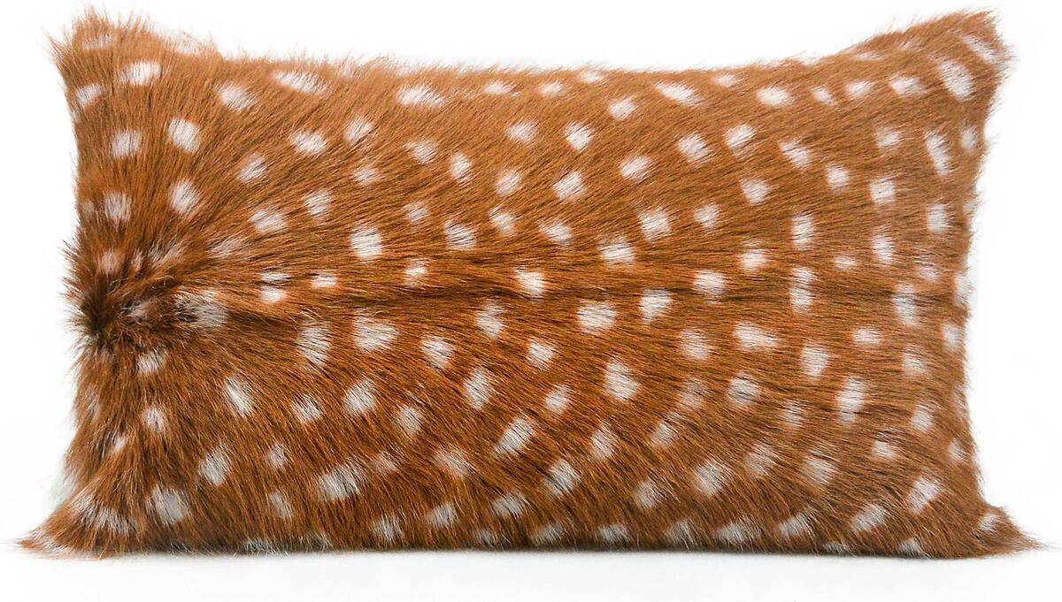 Tov Furniture Pillows & Throws - Amber 20" Genuine Goatskin Lumbar Pillow