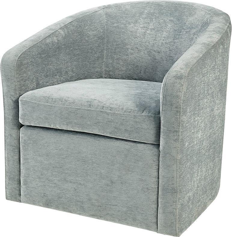 Olliix.com Accent Chairs - Amber Swivel Chair Light Blue
