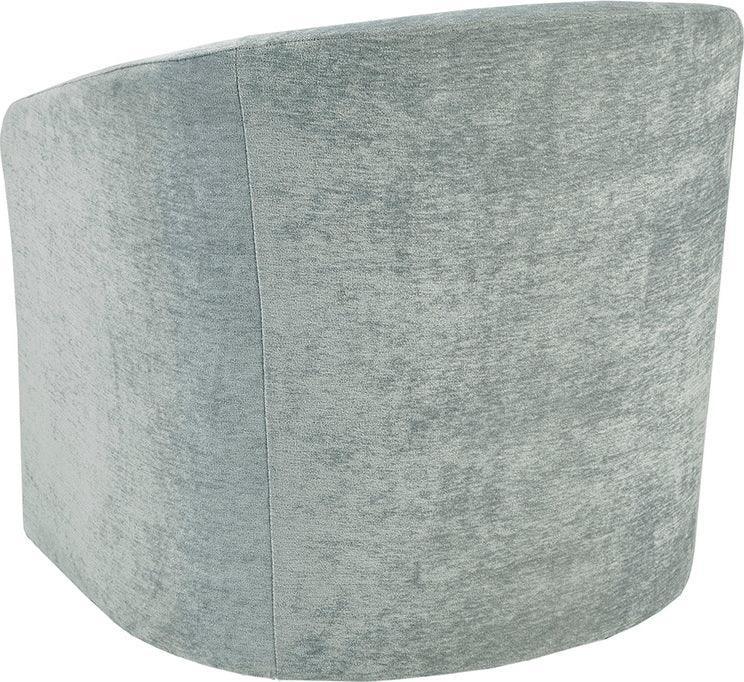 Olliix.com Accent Chairs - Amber Swivel Chair Light Blue