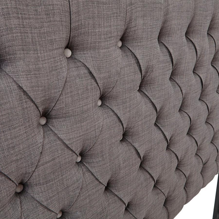 Olliix.com Headboards - Amelia Transitional Upholstery Headboard 68.5 W x 8.5 D x (55~62") H Dark Gray