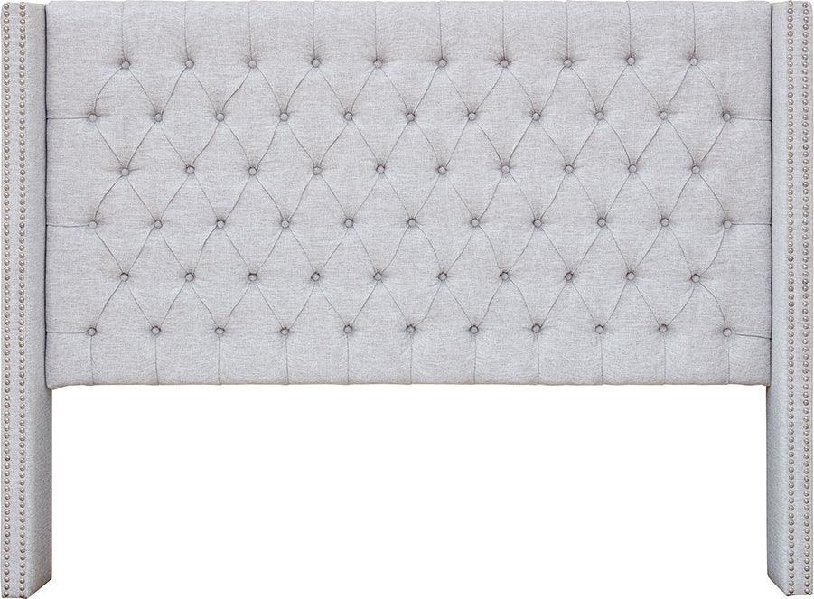 Olliix.com Headboards - Amelia Transitional Upholstery Headboard 68.5"Wx8.5"Dx(54.25~60.75") H Gray