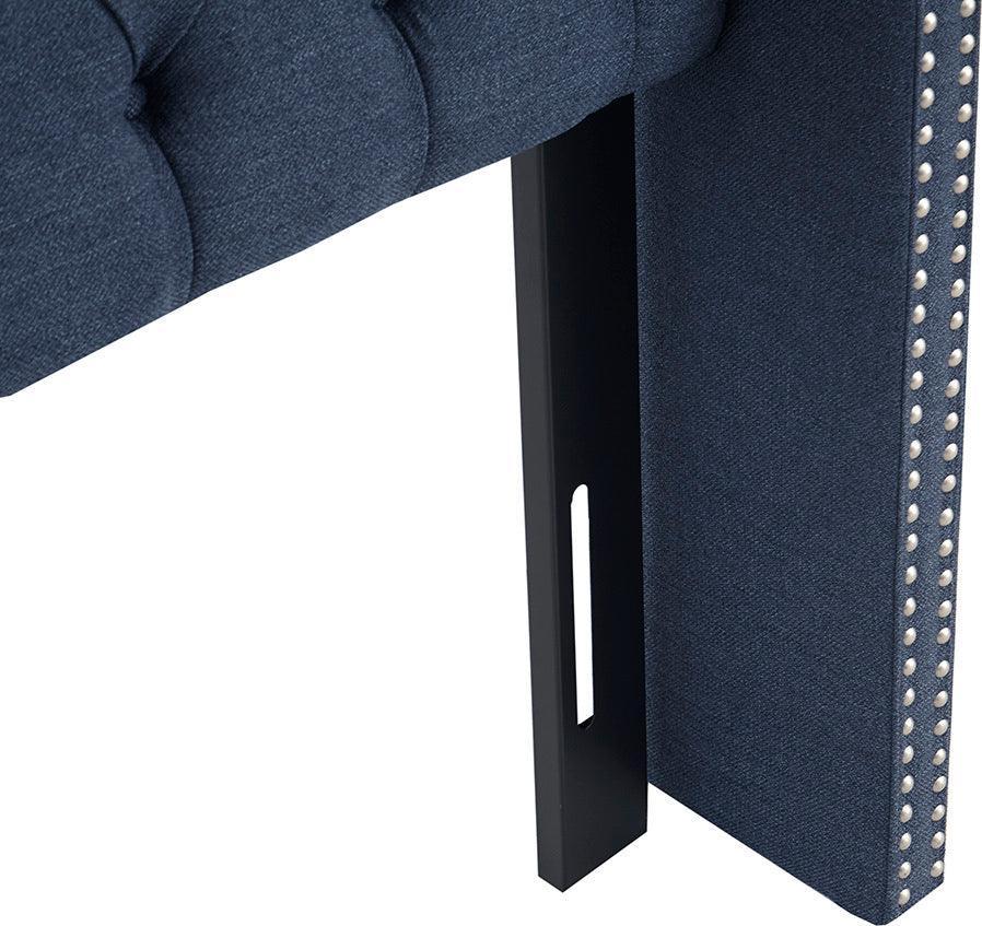 Olliix.com Headboards - Amelia Upholstery 68.5 W Headboard Navy