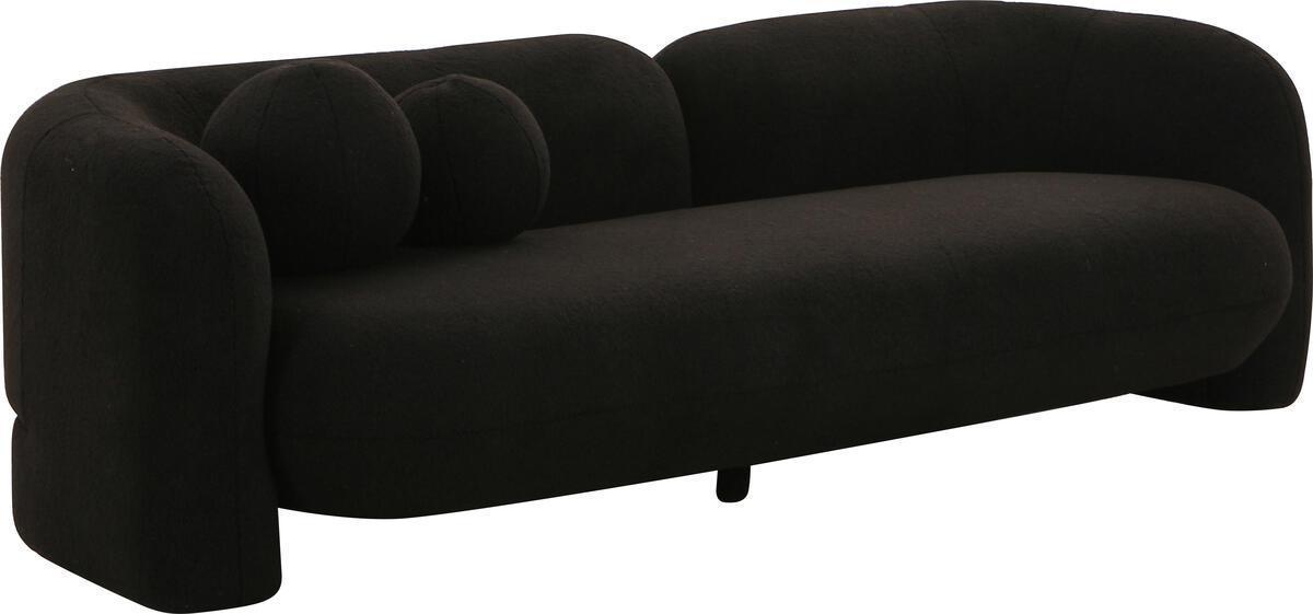 Tov Furniture Sofas & Couches - Amelie Black Faux Fur Sofa