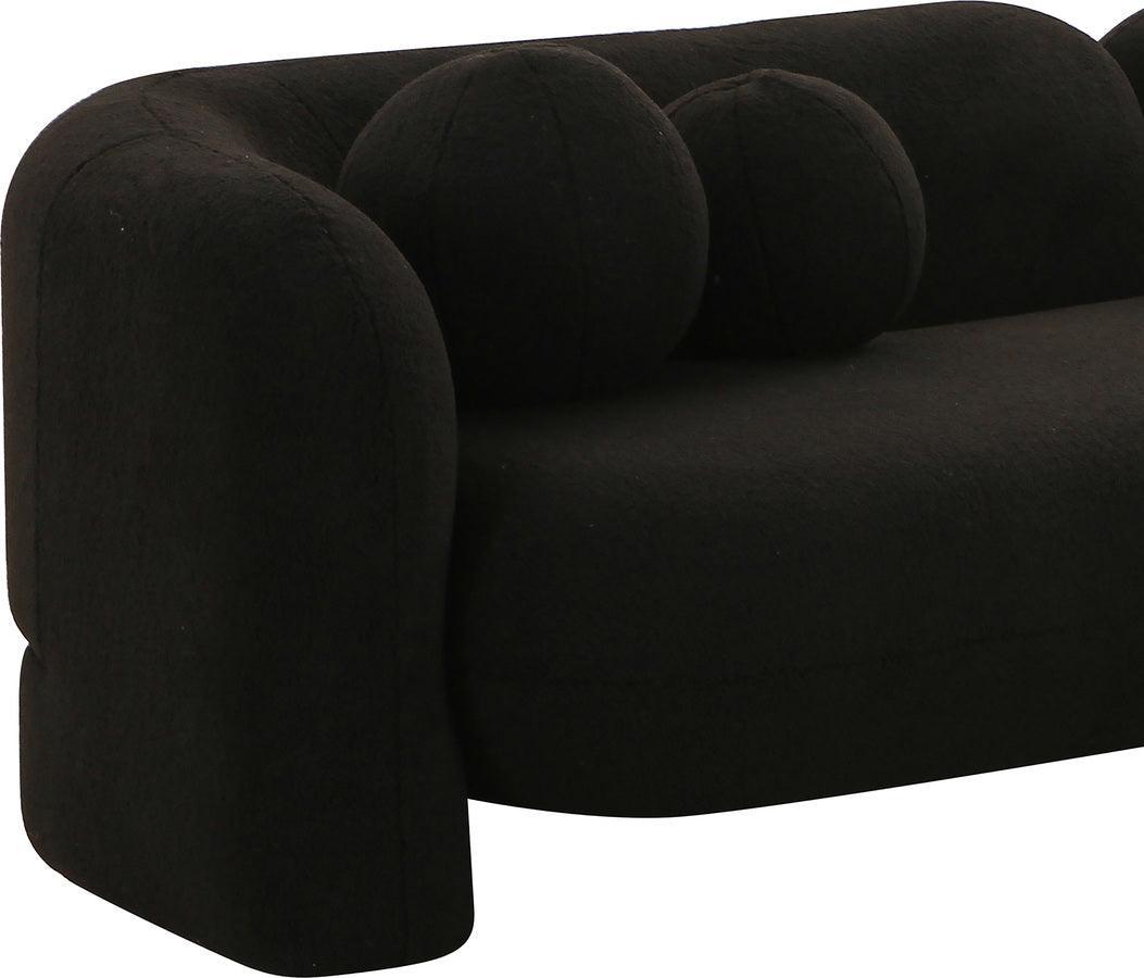 Tov Furniture Sofas & Couches - Amelie Black Faux Fur Sofa