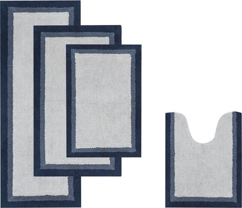 Olliix.com Bath Rugs - Amherst 24" Bath Rug Navy