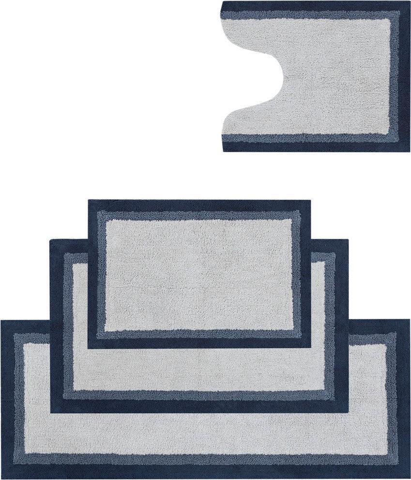 Olliix.com Bath Rugs - Amherst 24" Bath Rug Navy