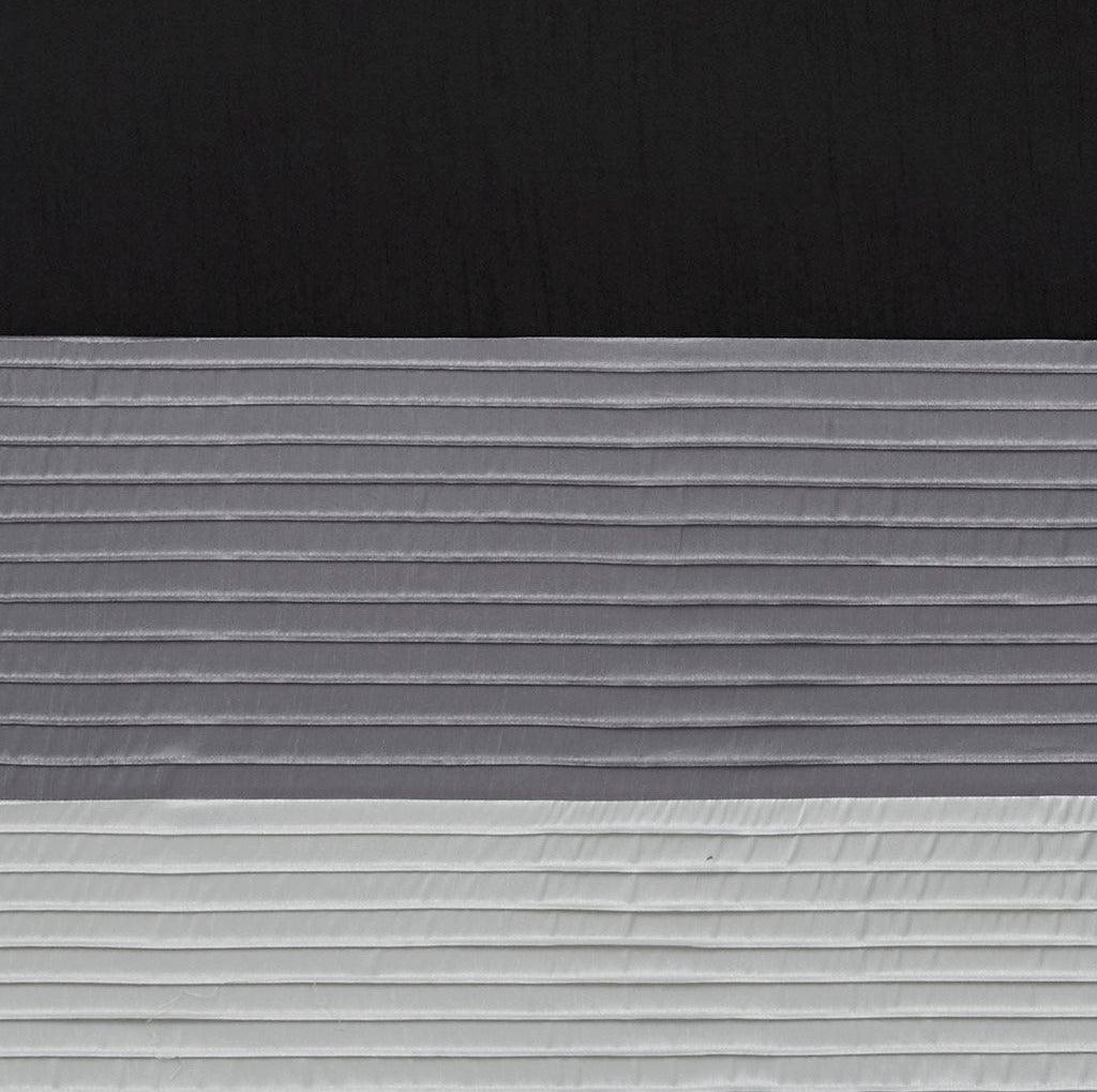 Olliix.com Curtains - Amherst 84" Polyoni Pintuck Window Panel Black