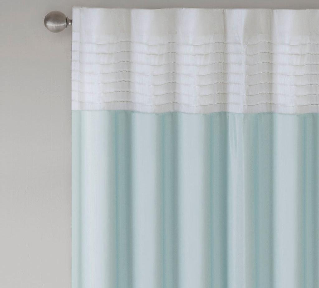 Olliix.com Curtains - Amherst 84" Polyoni Pintuck Window Panel Green
