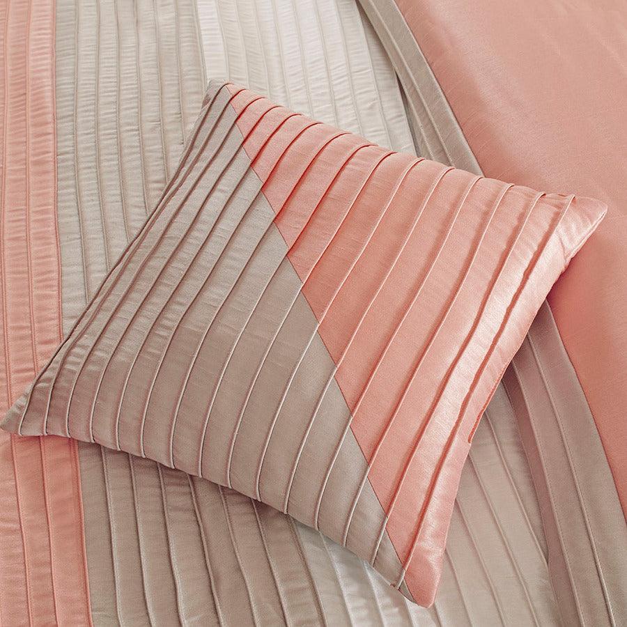 Olliix.com Comforters & Blankets - Amherst Coastal 7 Piece Comforter Set Coral Cal King