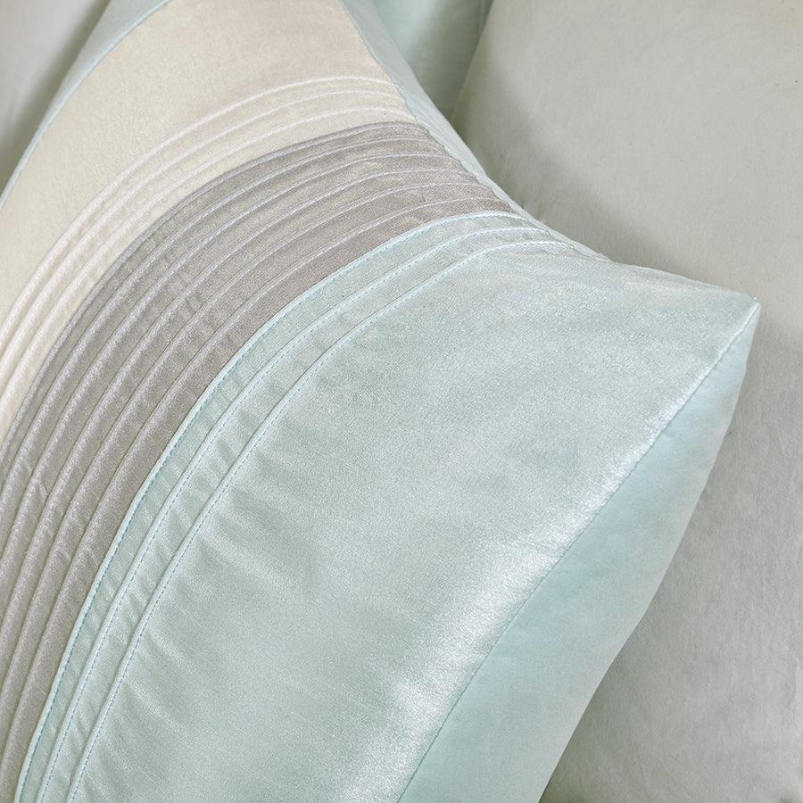 Olliix.com Comforters & Blankets - Amherst Farm House 7 Piece Comforter Set Aqua King
