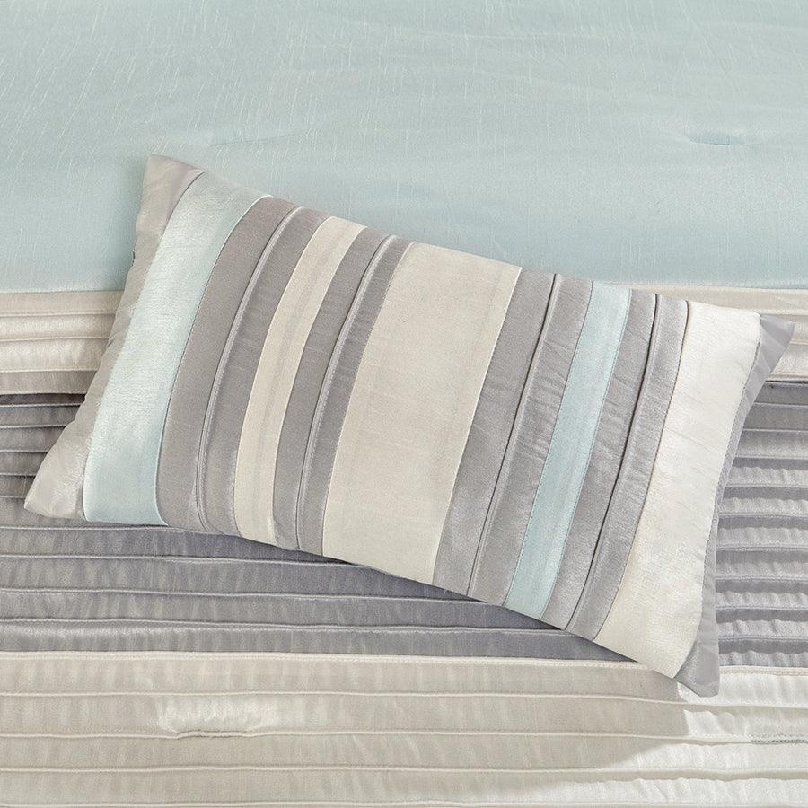 Olliix.com Comforters & Blankets - Amherst Farm House 7 Piece Comforter Set Aqua King