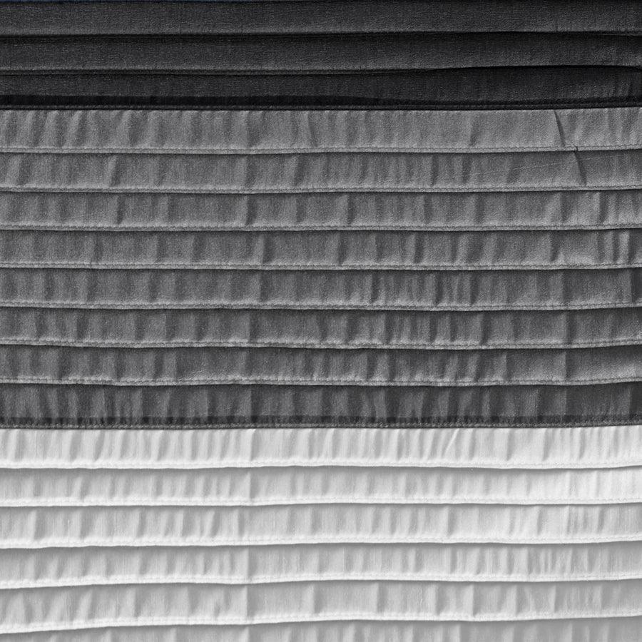 Olliix.com Shower Curtains - Amherst Faux Silk Shower Curtain Black