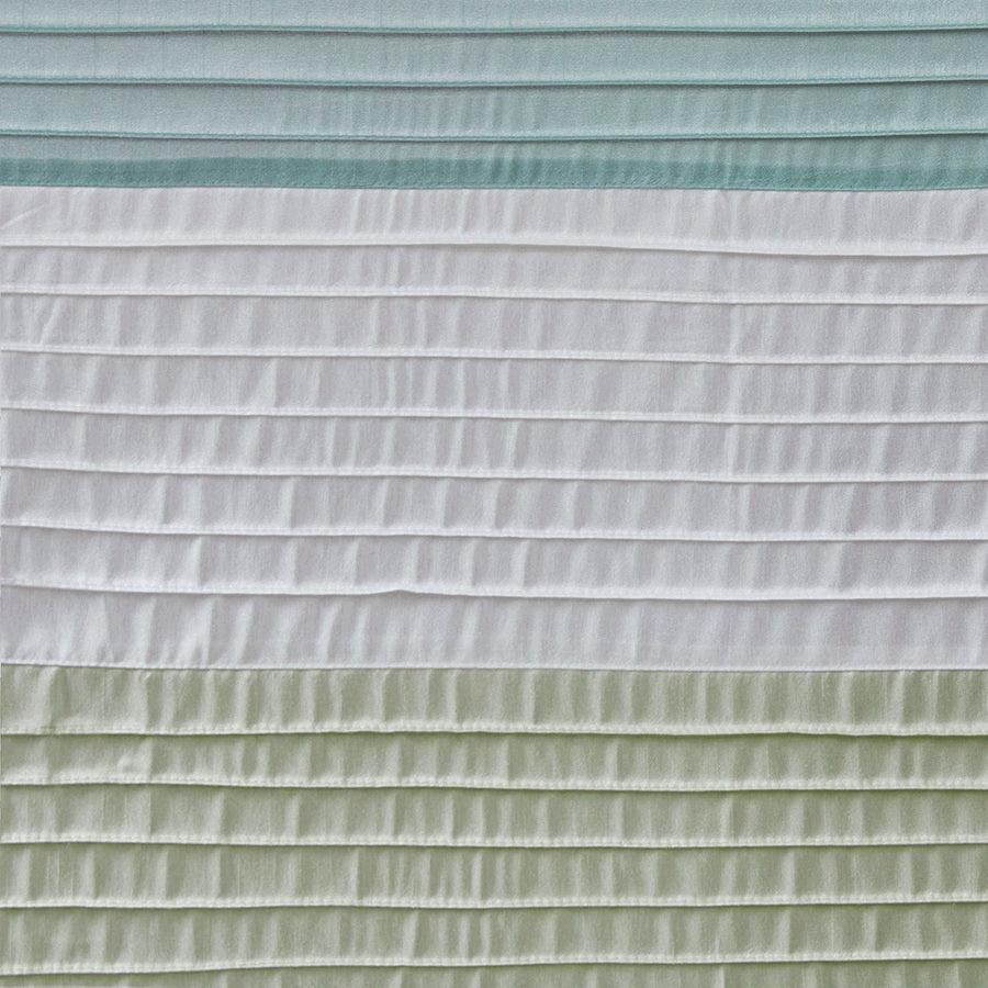 Olliix.com Shower Curtains - Amherst Faux Silk Shower Curtain Green