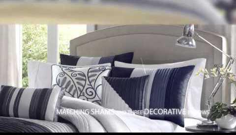Olliix.com Comforters & Blankets - Amherst Global Inspired 7 Piece Comforter Set Natural Queen