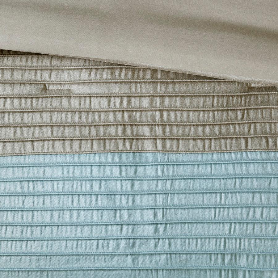 Olliix.com Comforters & Blankets - Amherst Global Inspired| 7 Piece Comforter Set Blue Cal King