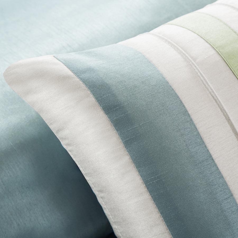 Olliix.com Comforters & Blankets - Amherst Transitional 7 Piece Comforter Set Green Queen