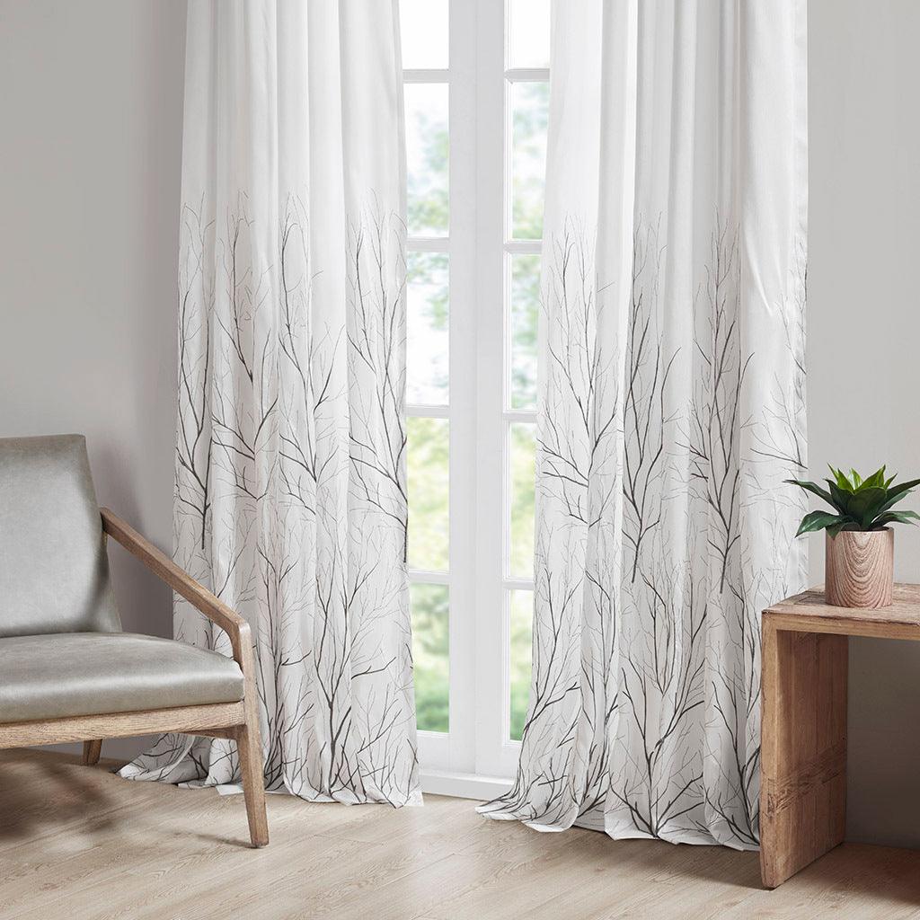 Olliix.com Curtains - Andora 84" Window Panel White
