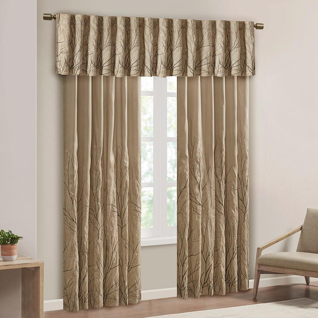Olliix.com Curtains - Andora 95 H Window Panel Tan