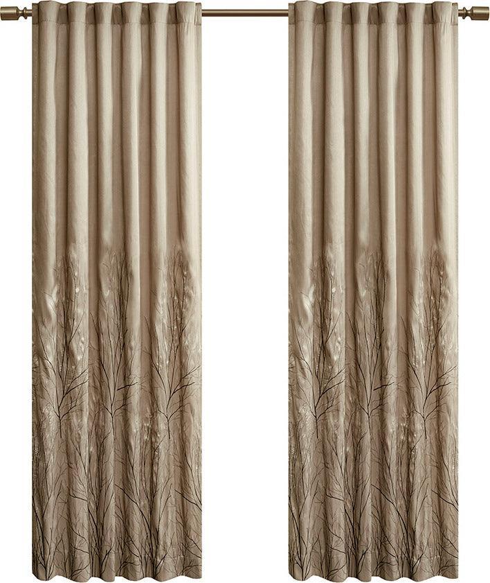 Olliix.com Curtains - Andora 95 H Window Panel Tan