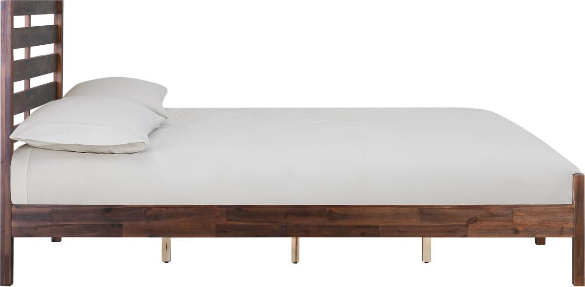 Tov Furniture Beds - Andy Wooden Queen Bed in Walnut