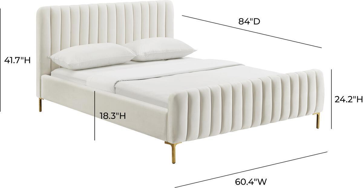 Tov Furniture Beds - Angela Cream Bed in Full