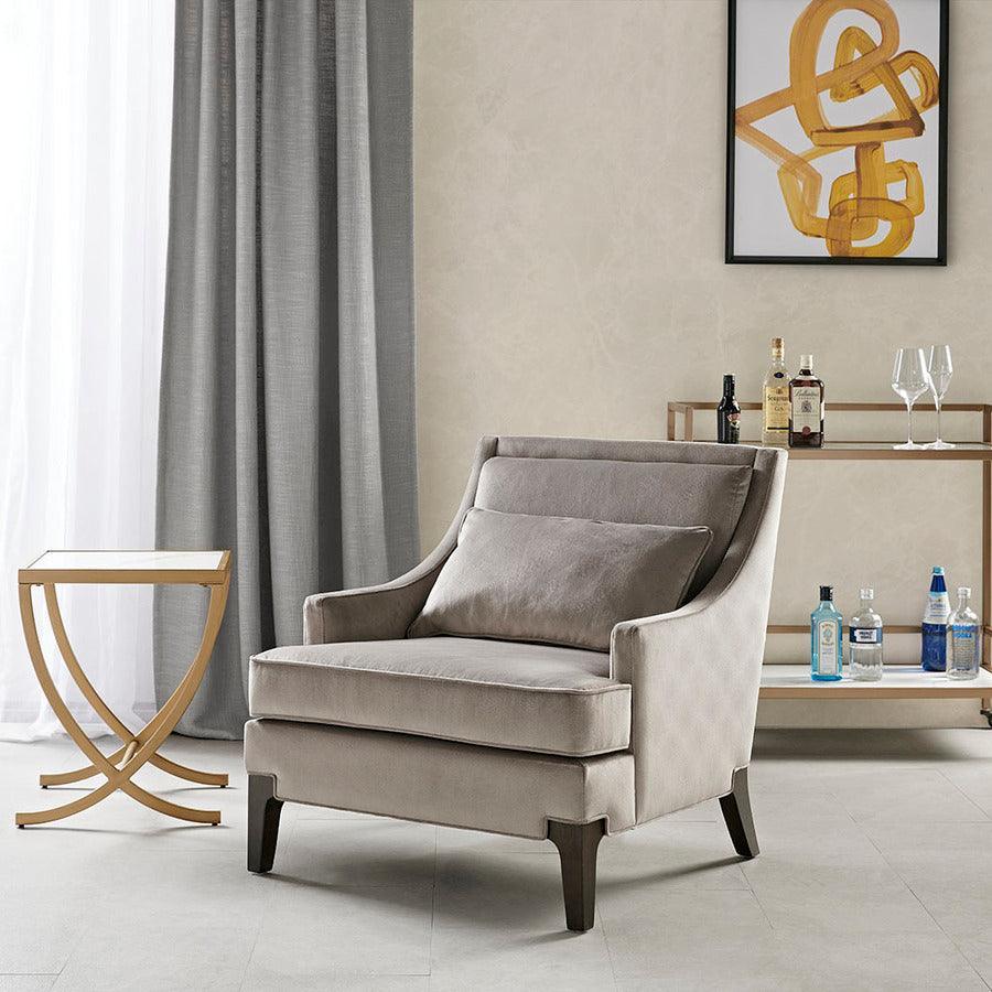 Olliix.com Accent Chairs - Anna Arm Accent Chair Light Gray