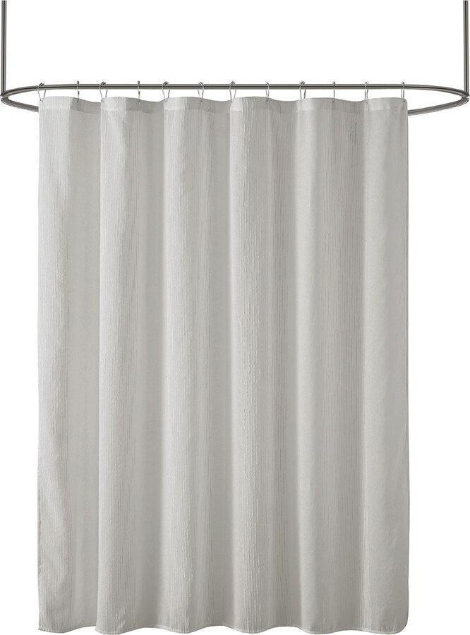 Olliix.com Shower Curtains - Anna Sheer Shower Curtain Grey