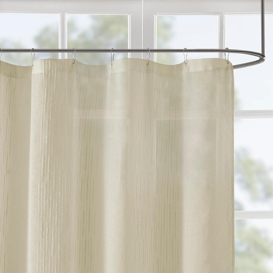 Olliix.com Shower Curtains - Anna Sheer Shower Curtain Linen